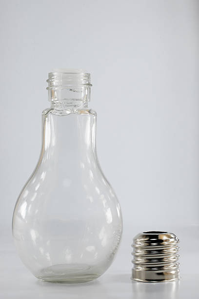 istock Bottle glass bulb on white background. 626134066