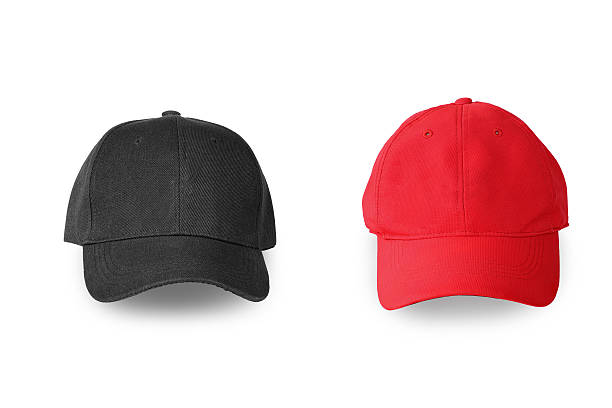 istock Baseball red and black cap isolated on white background. 626135640