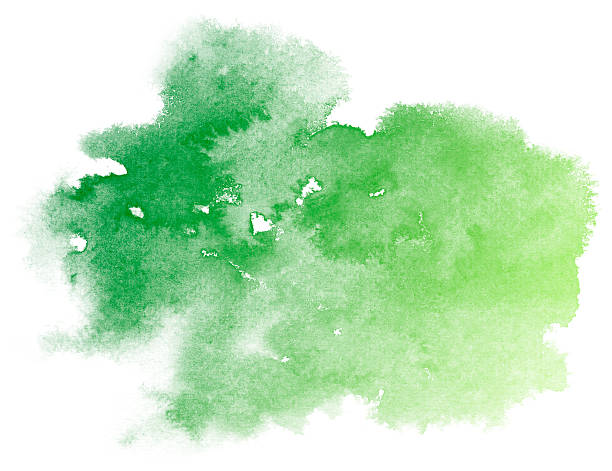 istock Abstract green watercolor background. 626145614