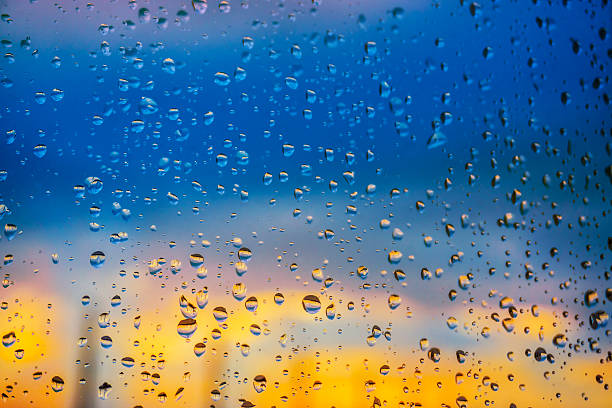 istock Abstract background. Drops of water on the window. 626153862