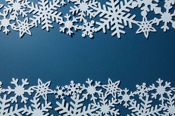 istock Christmas background with snowflakes 626155058