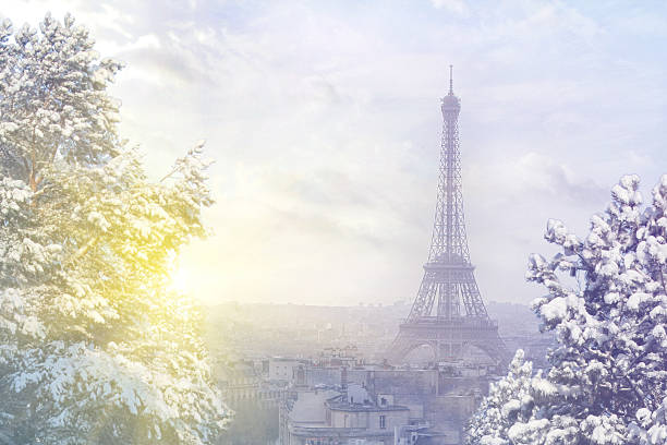 Aerial View Of Paris Cityscape With Eiffel Tower At Winter Stock Photo - Download Image Now - iStock Aerial View Of Paris Cityscape With Eiffel Tower At Winter Stock Photo - Download Image Now - iStock