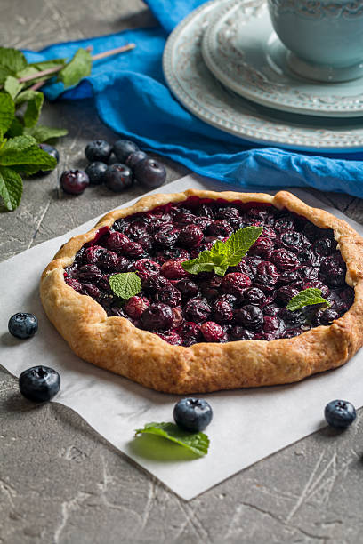 istock Homemade blueberry galette 626159206