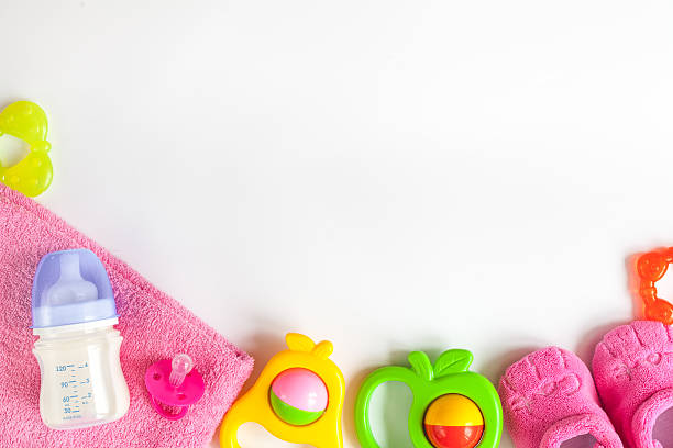 istock baby bottle with milk on white background top view 626159340