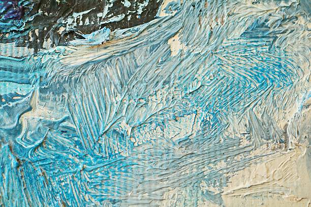 istock Oil painting close-up texture 626161232