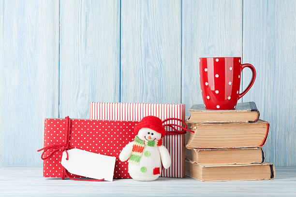 istock Hot chocolate cup and christmas gifts 626173060