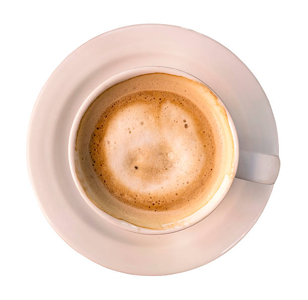 istock Cup of coffee with milk, isolated on white 626175582