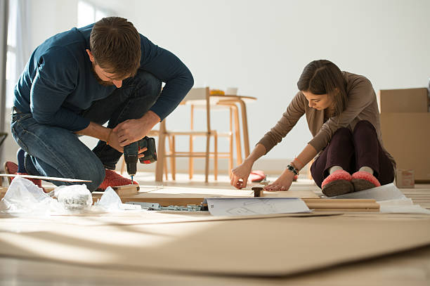 istock Couple moving in new house 626176146