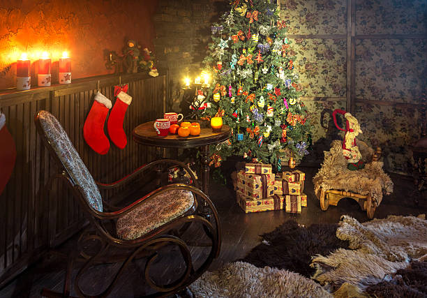 istock Cozy Corner Near Christmas Tree 626176604