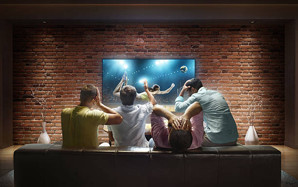 istock Students watching Volleyball game at home 626186438