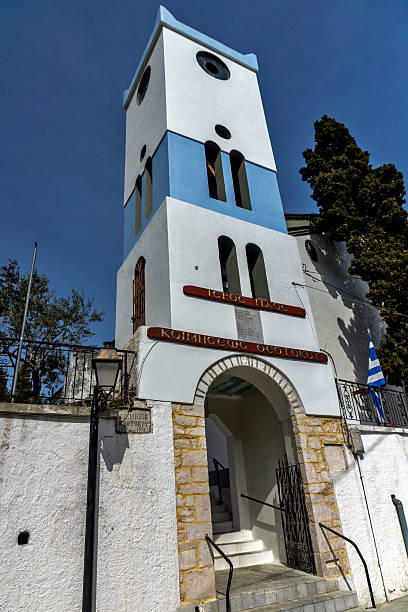 Holy Virgin Church  in village of Panagia, Thassos island, Greece Holy Virgin Church  in village of Panagia, Thassos island,  East Macedonia and Thrace, Greece ayia kyriaki chrysopolitissa stock pictures, royalty-free photos & images