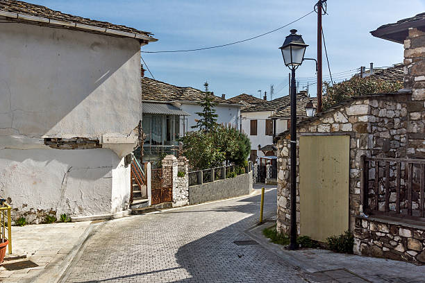 Old house in village of Panagia, Thassos island, Greece Old house in village of Panagia, Thassos island,  East Macedonia and Thrace, Greece ayia kyriaki chrysopolitissa stock pictures, royalty-free photos & images