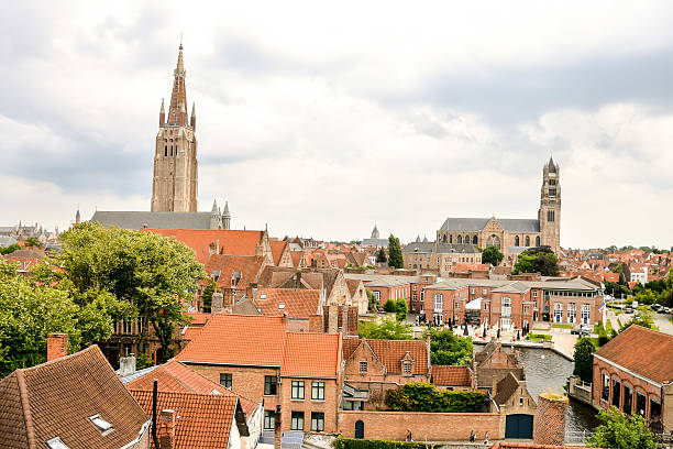 istock Classic Architecture European Building Village Brugge 626188562