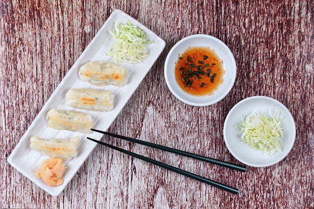 istock Japanese steamed stuffing flour with pork and cabbage as Gyoza. 626205548