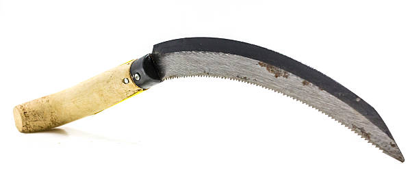 istock Agricultural sickle mower blade folding shovel gardening tools 626207376