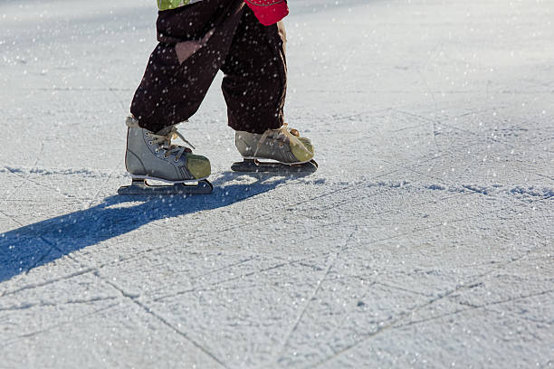 istock child feet learning to skate on ice in winter 626224074