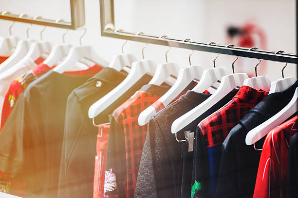 istock Clothing store in detail 626224304