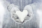 snowy heart