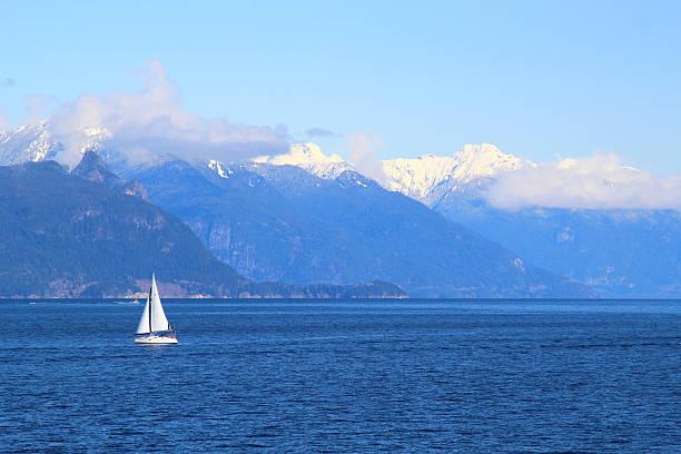 istock Beautiful landscape with yacht 626235704