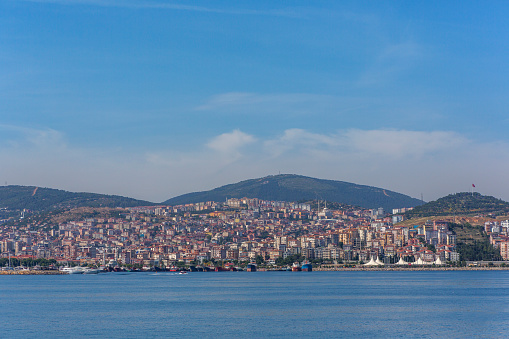 crowded coast of pendik istanbul turkey