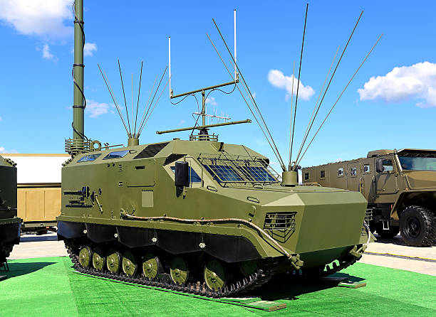 istock Military vehicle antennas 626241516
