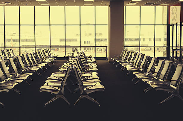 istock Airport Terminal Seat Lounge For Passengers 626242006