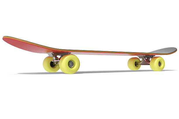 istock rendring red skateboard isolated on white background. 626242846