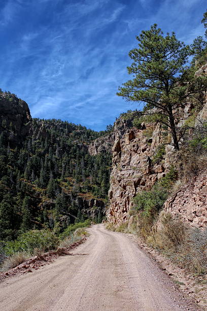 Colorado back road in the Rocky Mountains
