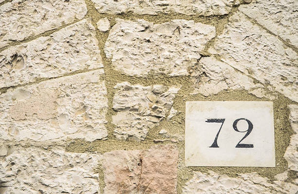 istock House number 72 sign. 626258362