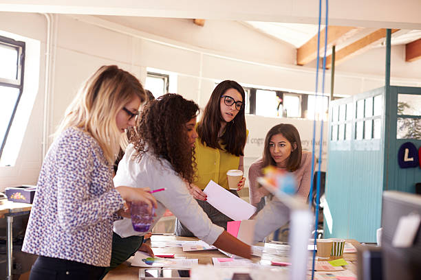 istock Female Designers Having Brainstorming Meeting In Office 626261646