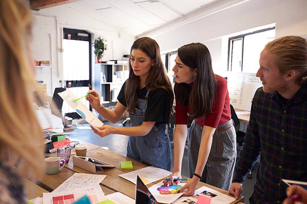 istock Creative Brainstorming Meeting In Design Office 626261956