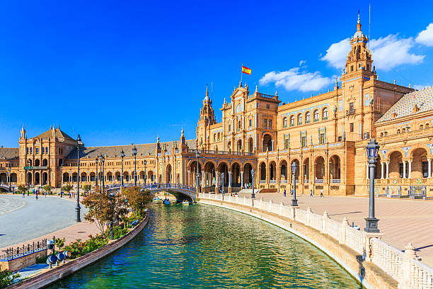 Seville, Spain. Seville, Spain. Spanish Square (Plaza de Espana) sevilla province stock pictures, royalty-free photos & images