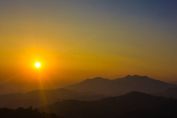 istock Mountain view with morning sunshine 626267480