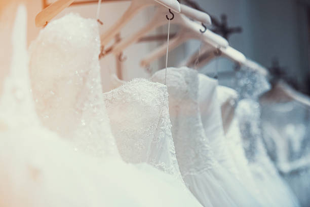 Wedding dresses in detail