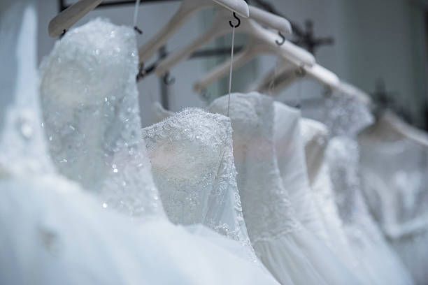 istock Wedding dresses in detail 626269324