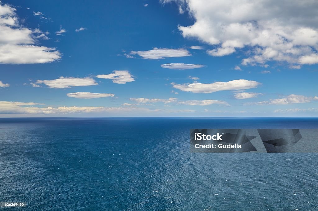 Endless sea and sky Endless sea and sky to the distant horizon Sea Stock Photo