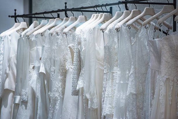 istock Wedding dresses in detail 626269660