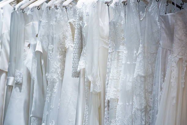 istock Wedding dresses in detail 626269728