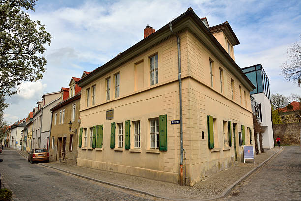 Naumburg, Germany  - April 13, 2016. Exterior view of Nietzsche Haus in Naumburg, where Friedrich Nietzsche spent most of his childhood.