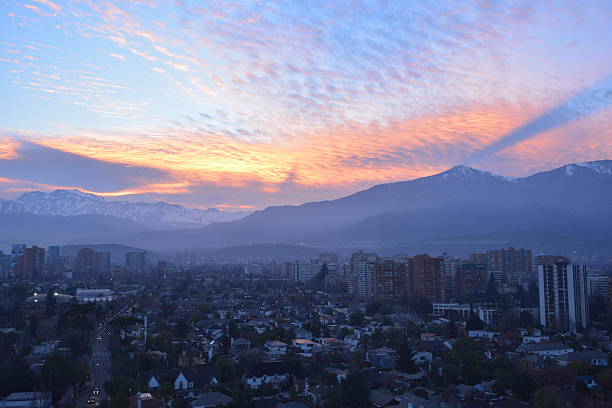 istock Sunset in Santiago Chile 626286978