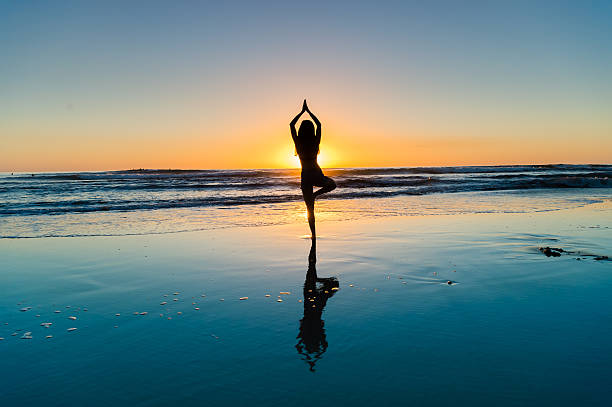 istock Women Sunset Yoga 626287574
