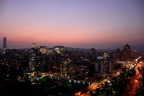 istock Sunset in Santiago Chile 626288416