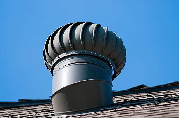 istock Roof top vent on house 626290840