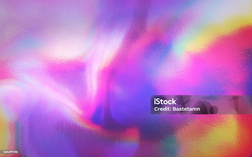 Holographic texture An abstract colorful holographic futuristic texture. Backgrounds Stock Photo