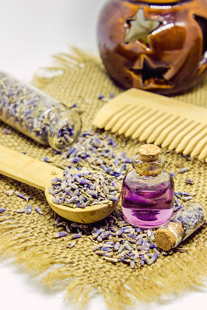 istock Lavender essential oil in a small bottle. 626291190