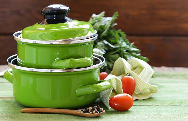istock Cooking pot and ingredients for soup or stew 626291556