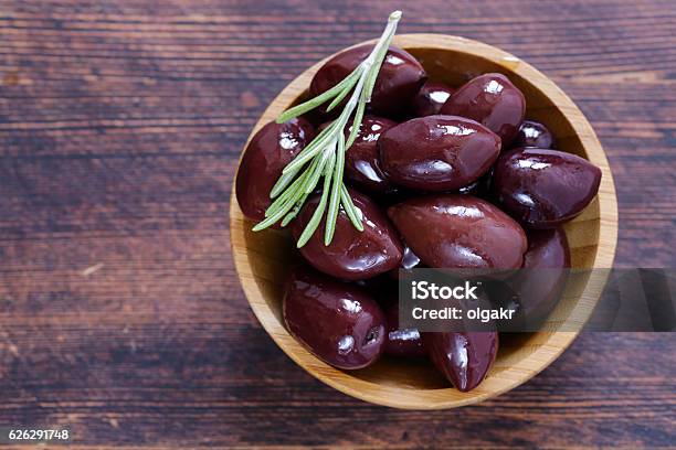 Red Kalamata Olives Stock Photo - Download Image Now - Kalamata Olive, Olive - Fruit, Purple