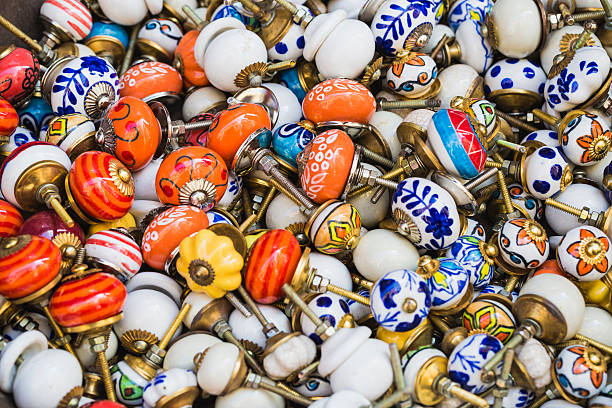 istock Porcelain doorknob background 626305262