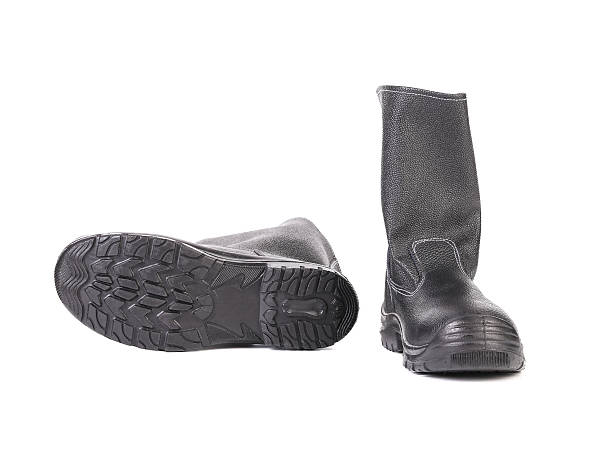 istock Close up of working boots. 626310694