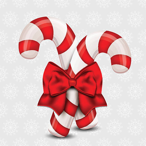 Ilustración de Christmas Candy Cane En Un Fondo De Vacaciones y más  Vectores Libres de Derechos de Navidad - Navidad, Bastón - Accesorio  personal, Caña de Caramelo - iStock